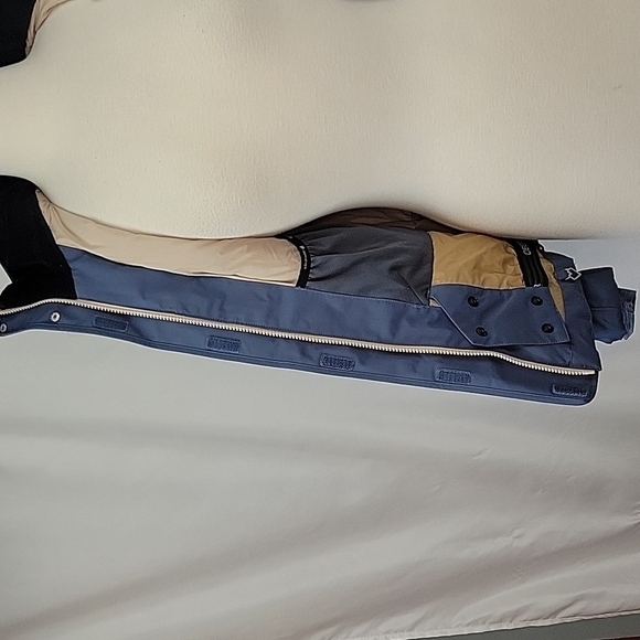 Obermeyer Hooded Winter Jacket Slate Blue Size 4 - Picture 7 of 16